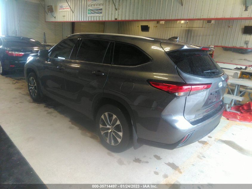 2022 TOYOTA HIGHLANDER HYBRID VIN: 5TDGARAH2NS515302