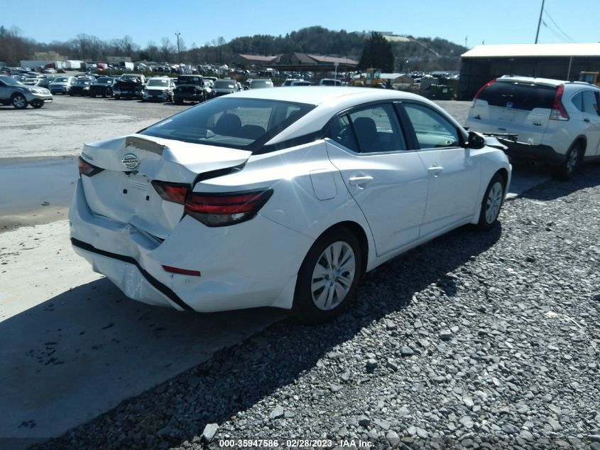 2022 NISSAN SENTRA S VIN: 3N1AB8BV0NY238260