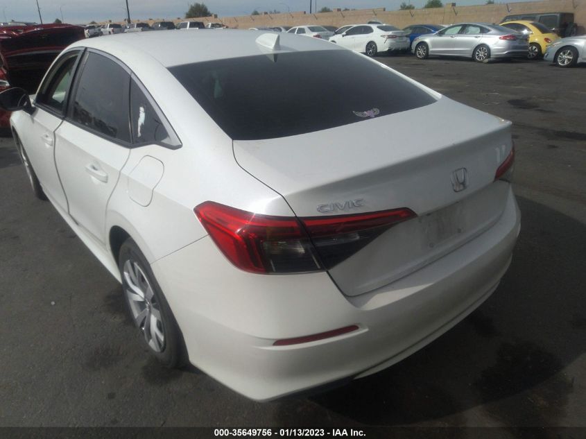 2022 HONDA CIVIC SEDAN LX VIN: 2HGFE2F25NH528363