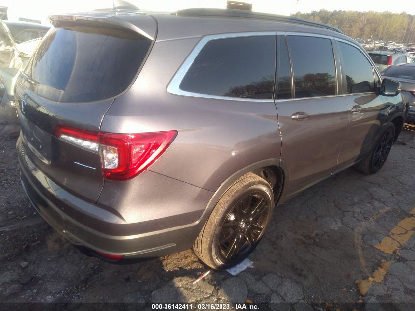 2022 HONDA PILOT SPECIAL EDITION VIN: 5FNYF5H27NB013969