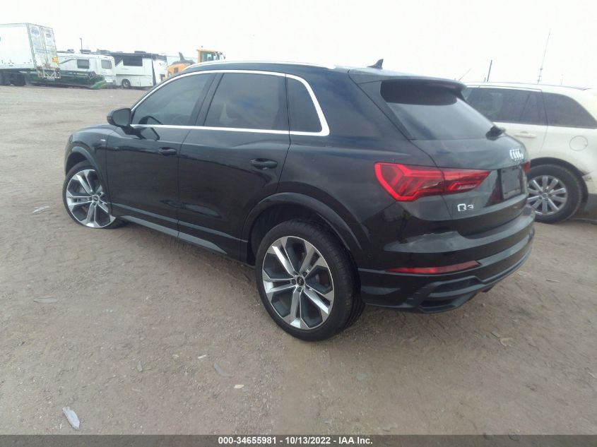 2021 AUDI Q3 S LINE PREMIUM PLUS VIN: WA1EECF39M1132890