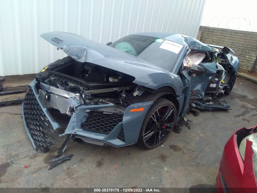 2022 AUDI R8 COUPE V10 PERFORMANCE VIN: WUAKBAFX0N7900475