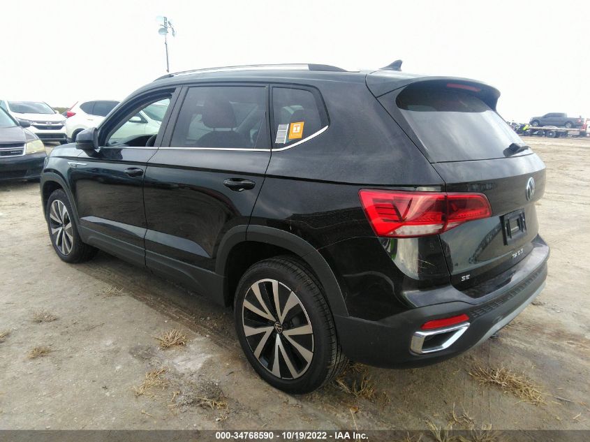 2022 VOLKSWAGEN TAOS SE VIN: 3VVRX7B28NM054615