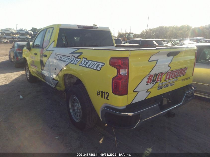 2022 CHEVROLET SILVERADO 1500 LTD WORK TRUCK VIN: 1GCRWAEK1NZ199309