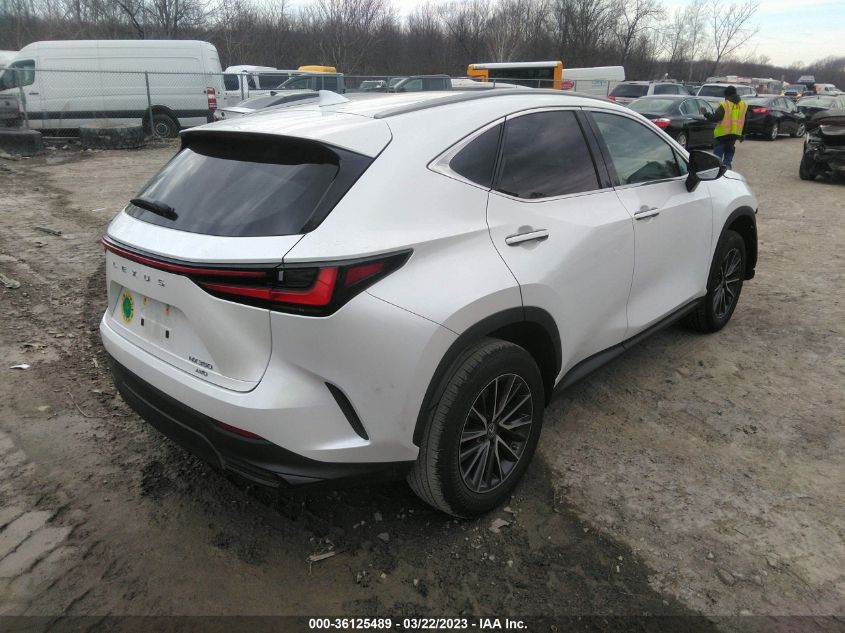 2022 LEXUS NX NX 350 VIN: 2T2AGCEZ3NC009387