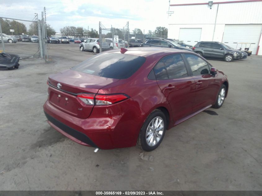 2022 TOYOTA COROLLA LE VIN: 5YFVPMAE0NP380747