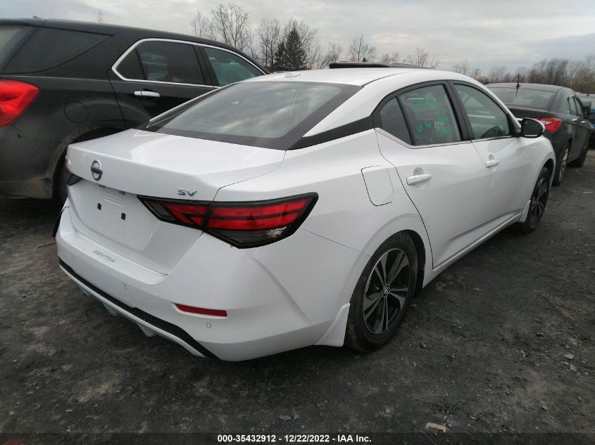 2022 NISSAN SENTRA SV VIN: 3N1AB8CV9NY292753