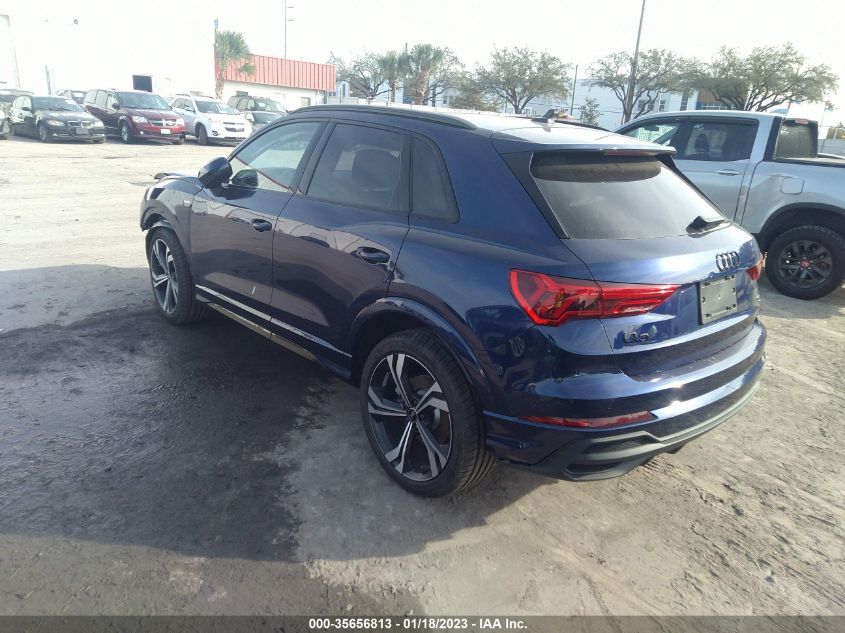 2023 AUDI Q3 S LINE PREMIUM PLUS VIN: WA1EECF39P1038240