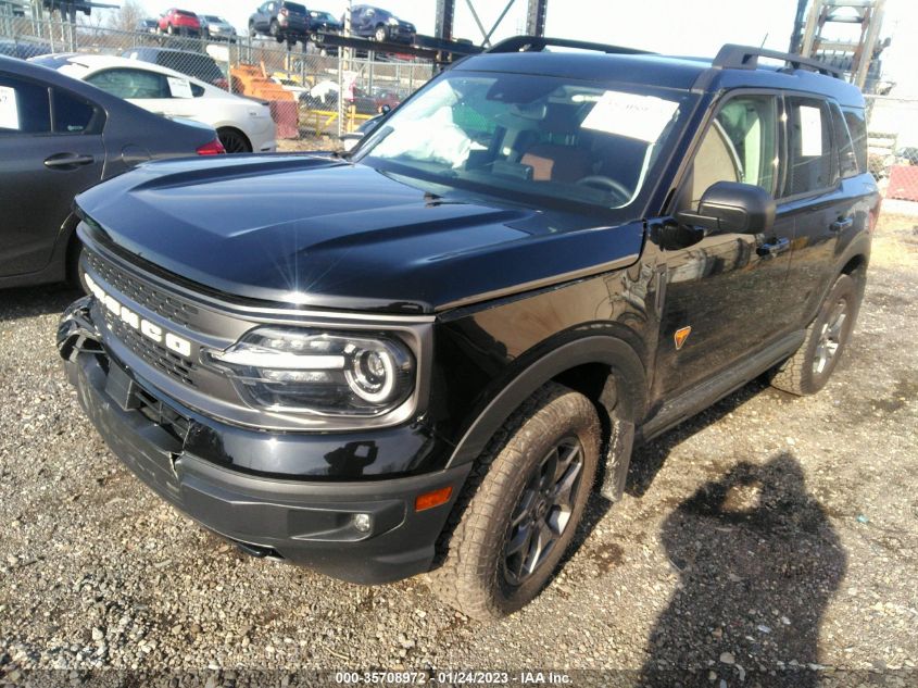 2021 FORD BRONCO SPORT BADLANDS VIN: 3FMCR9D9XMRA51779
