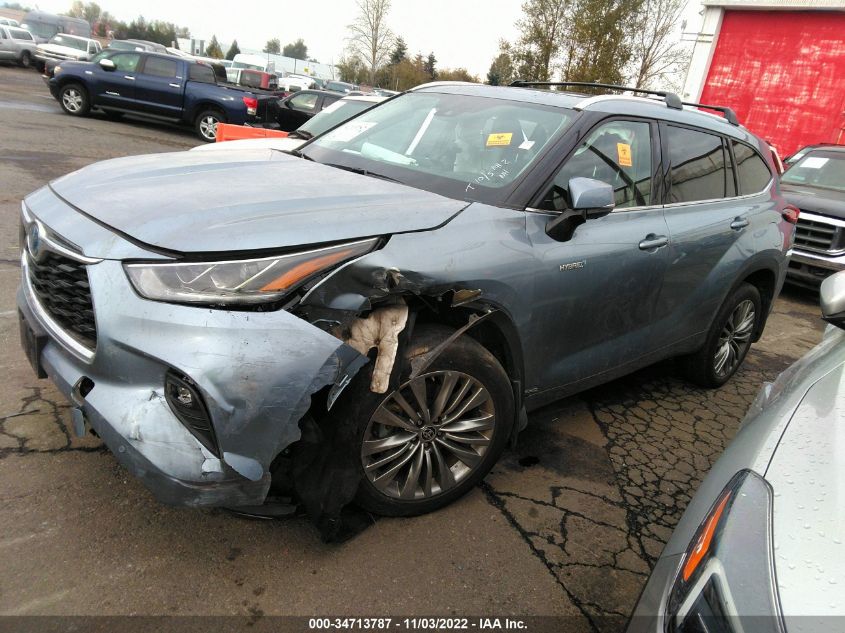 2021 TOYOTA HIGHLANDER HYBRID PLATINUM VIN: 5TDEBRCHXMS018725