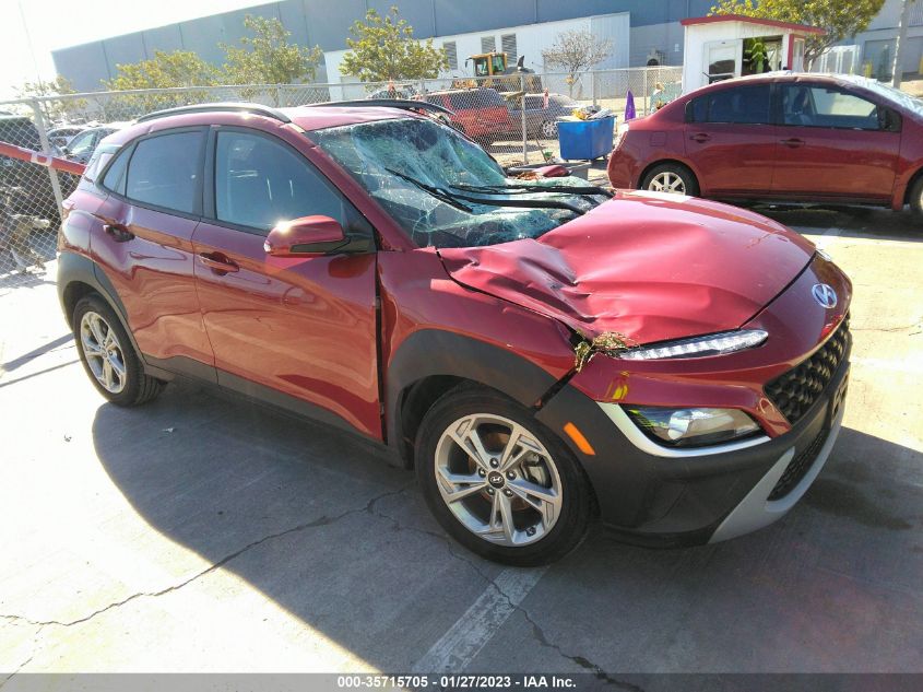 2022 HYUNDAI KONA SEL VIN: KM8K62AB9NU760605