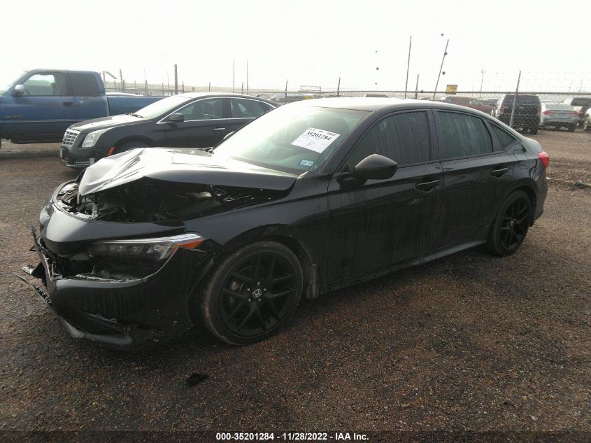 2022 HONDA CIVIC SEDAN SPORT VIN: 2HGFE2F56NH559793