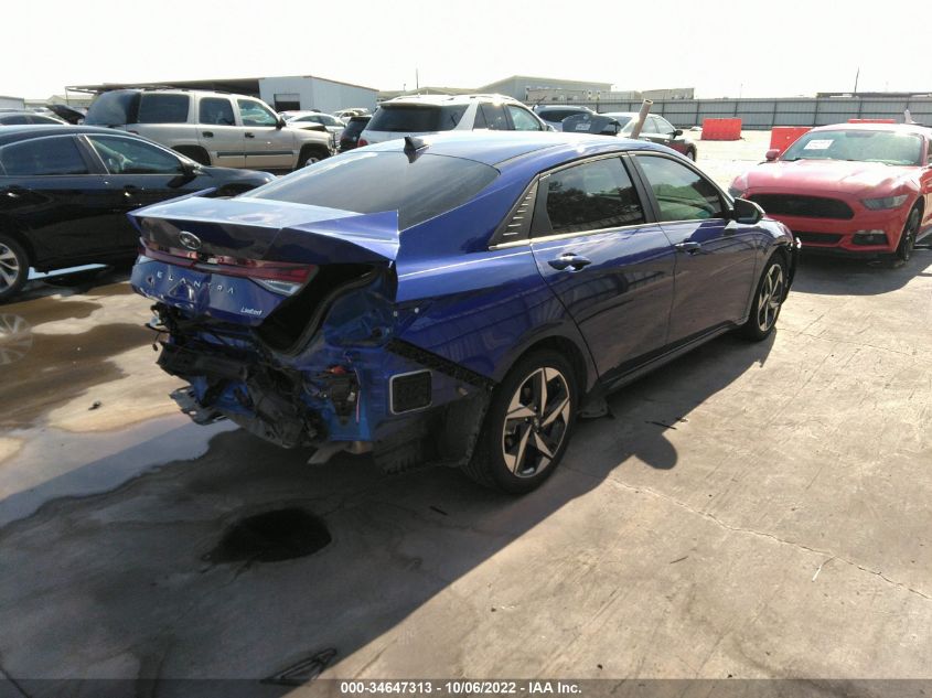 2021 HYUNDAI ELANTRA LIMITED VIN: KMHLP4AG5MU171879