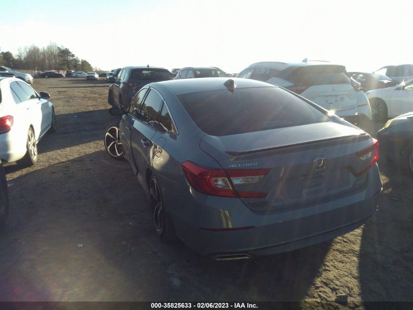 2022 HONDA ACCORD SEDAN SPORT VIN: 1HGCV1F37NA084133