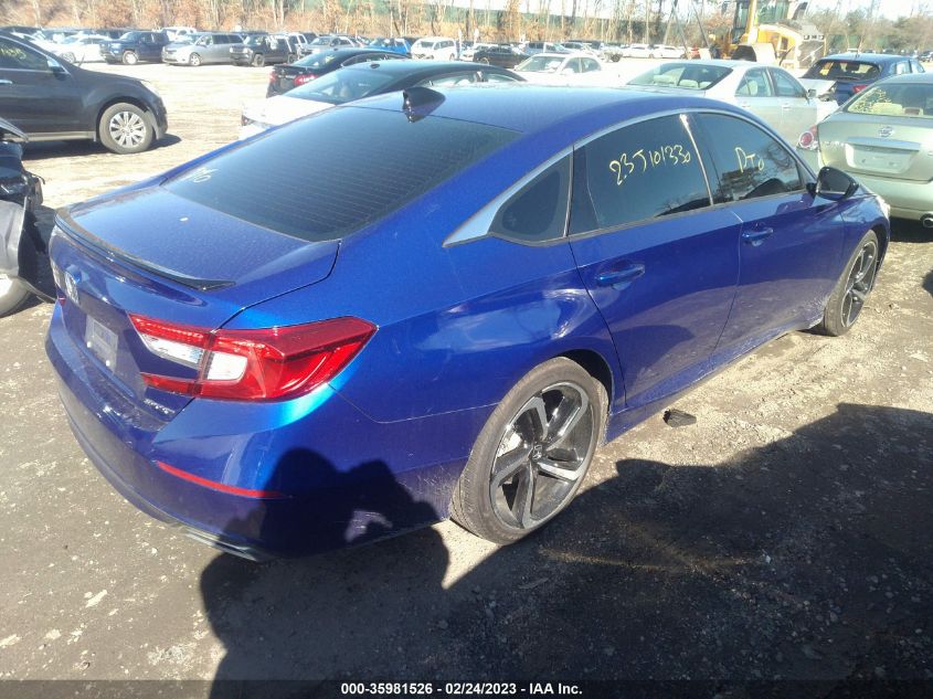2022 HONDA ACCORD SEDAN SPORT VIN: 1HGCV1F36NA045212