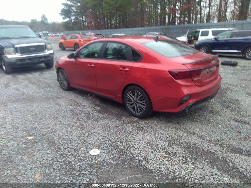2022 KIA FORTE GT-LINE VIN: 3KPF54AD7NE473851