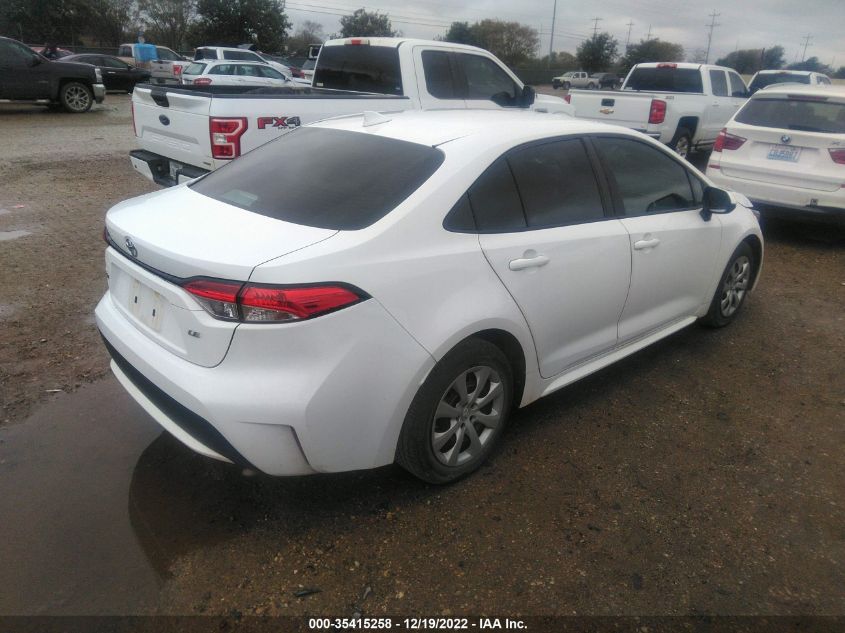 2020 TOYOTA COROLLA LE VIN: 5YFEPRAE8LP141442