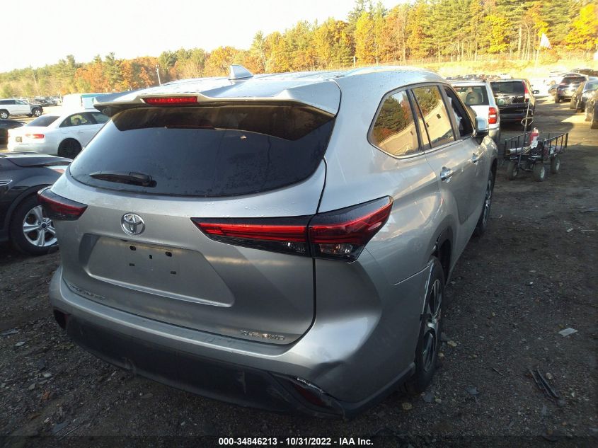 2021 TOYOTA HIGHLANDER XLE VIN: 5TDGZRBH9MS104856