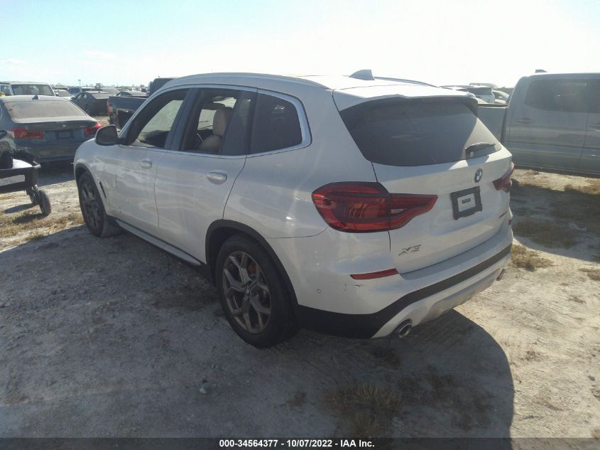 2021 BMW X3 SDRIVE30I VIN: 5UXTY3C04M9G20078