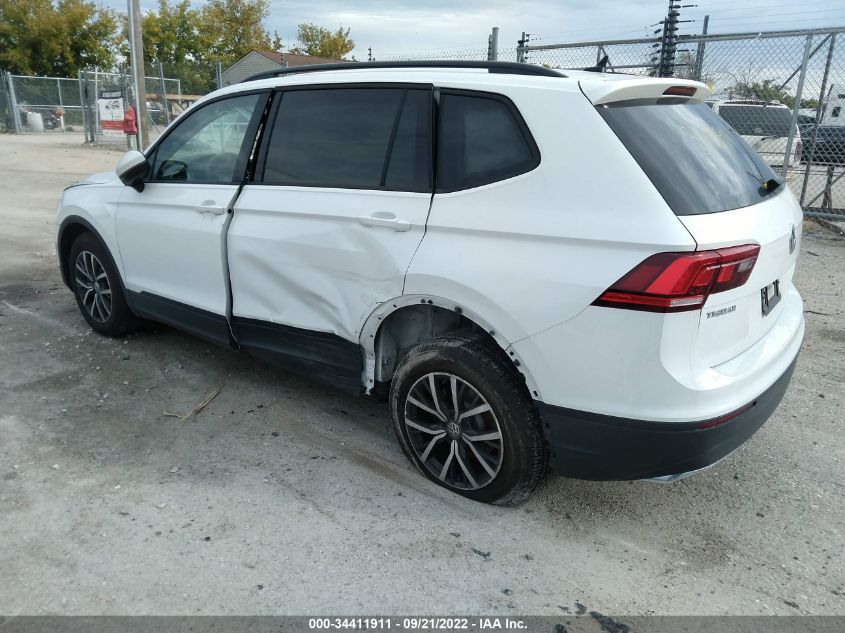 2021 VOLKSWAGEN TIGUAN S VIN: 3VV1B7AX3MM045456