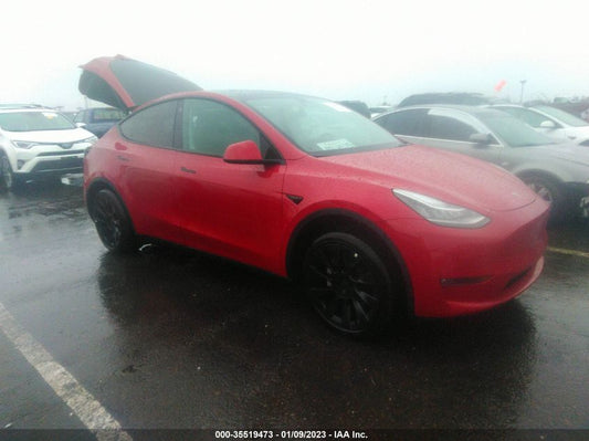 2022 TESLA MODEL Y LONG RANGE VIN: 7SAYGDEE7NF573001