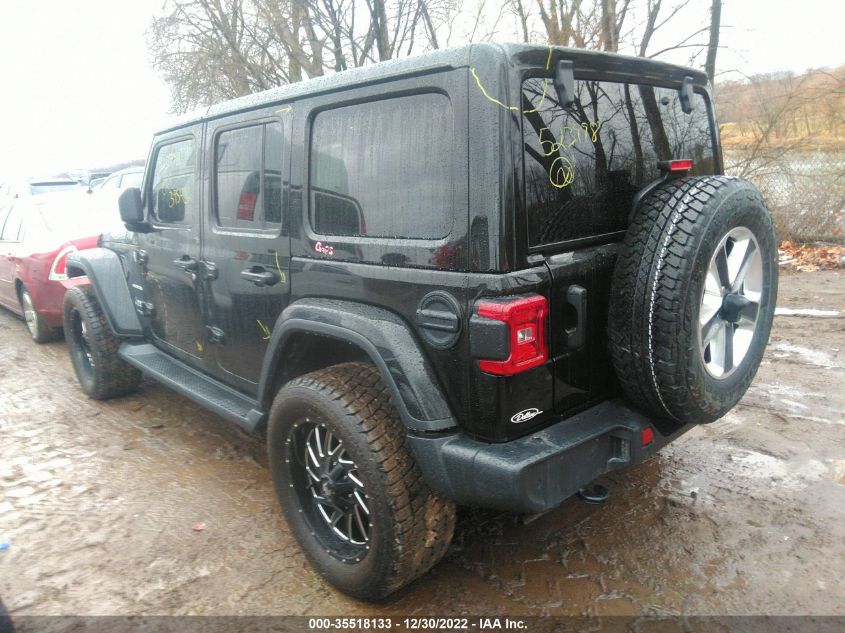 2021 JEEP WRANGLER UNLIMITED SAHARA VIN: 1C4HJXEN7MW523998