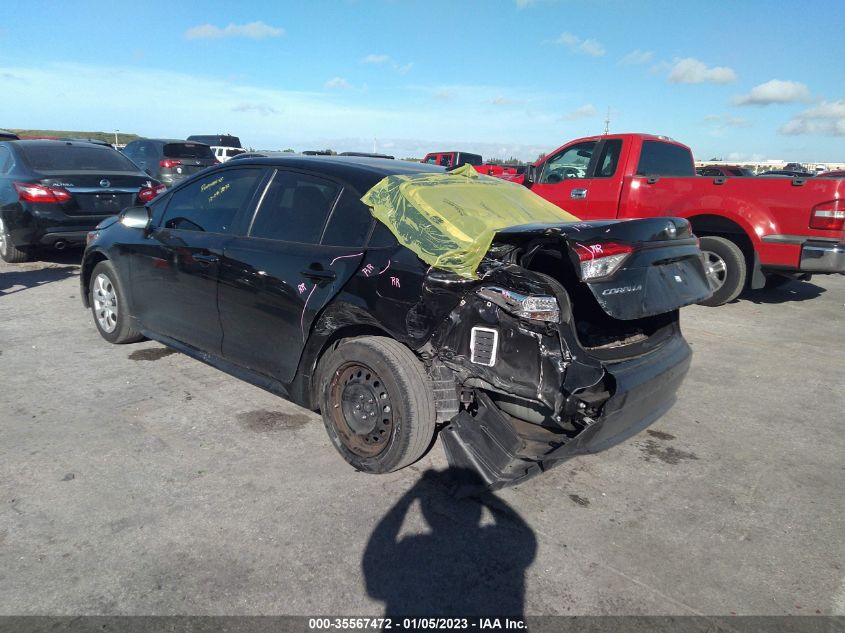 2022 TOYOTA COROLLA LE VIN: JTDEPMAE7NJ220353