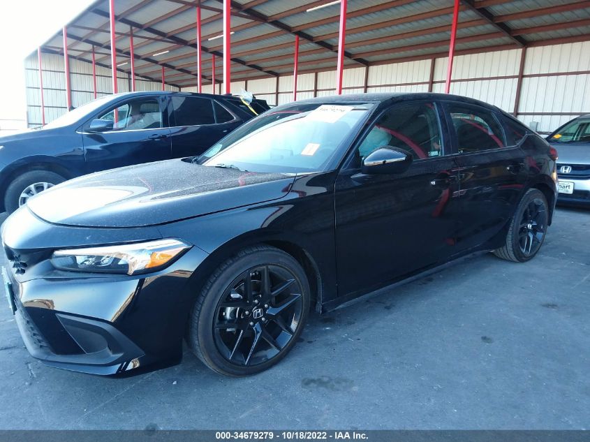 2022 HONDA CIVIC HATCHBACK SPORT VIN: 19XFL2H8XNE020777