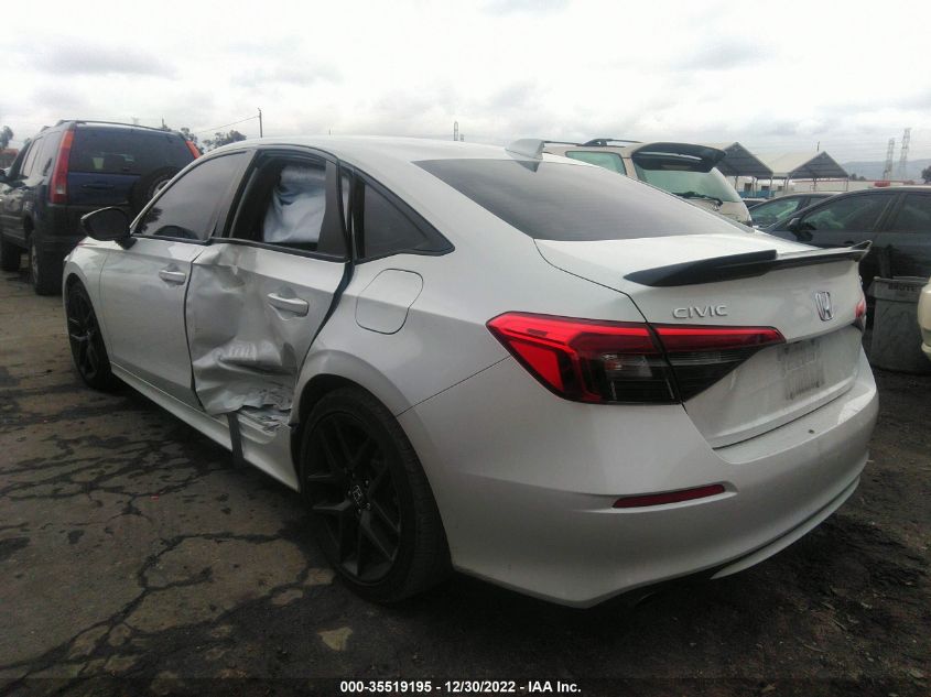 2022 HONDA CIVIC SI VIN: 2HGFE1E52NH470573