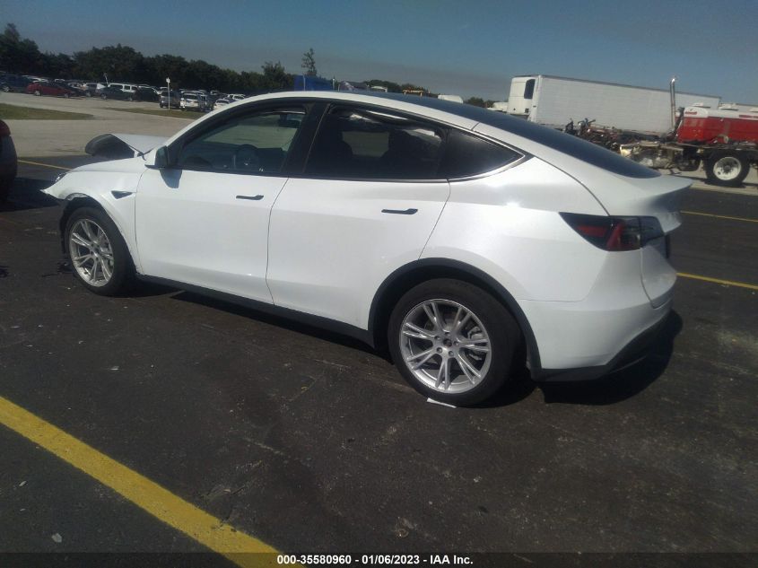 2022 TESLA MODEL Y LONG RANGE VIN: 7SAYGDEEXNF320240