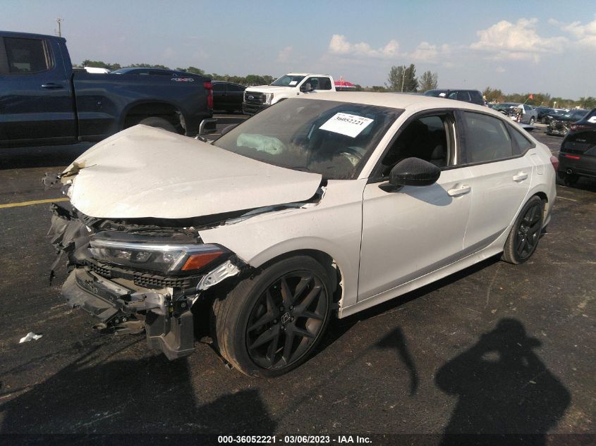 2022 HONDA CIVIC SEDAN SPORT VIN: 2HGFE2F58NH541215