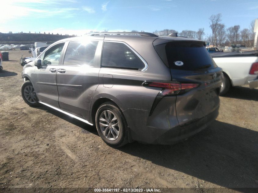 2022 TOYOTA SIENNA LE VIN: 5TDKSKFC8NS071595