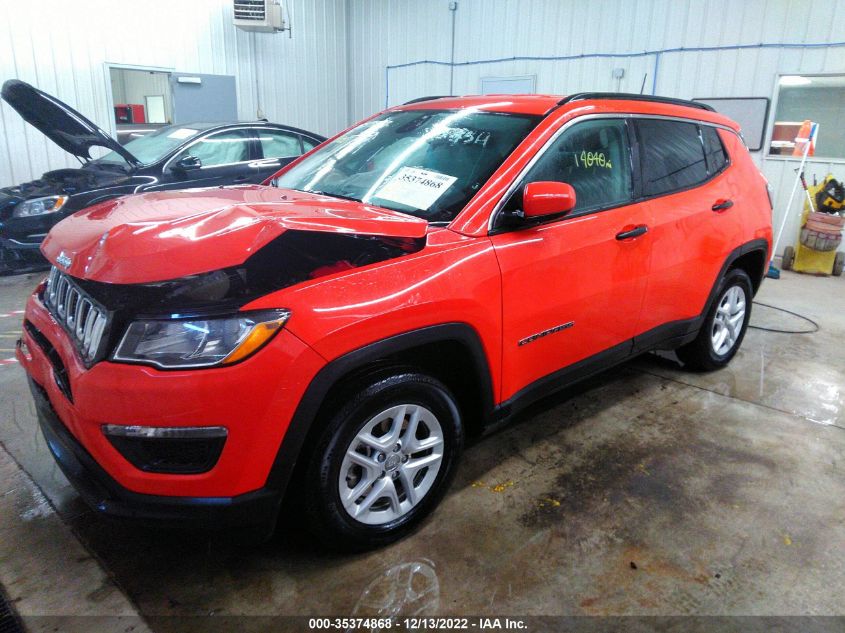 2020 JEEP COMPASS SPORT VIN: 3C4NJCAB4LT257495