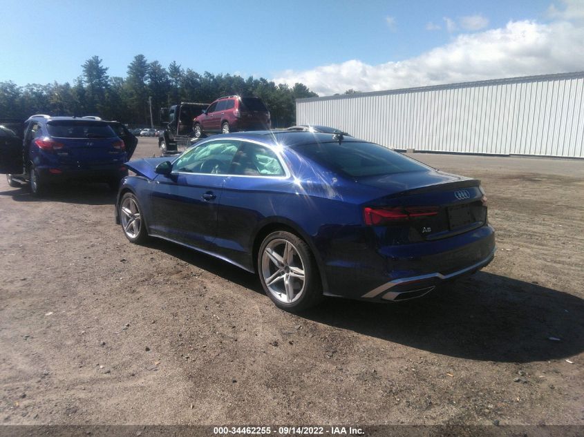 2021 AUDI A5 COUPE S LINE PREMIUM PLUS VIN: WAUTAAF58MA058065