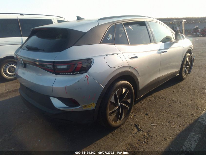 2021 VOLKSWAGEN ID.4 PRO VIN: WVGRMPE23MP026003
