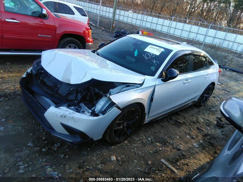 2022 HONDA CIVIC SI VIN: 2HGFE1E56NH471080