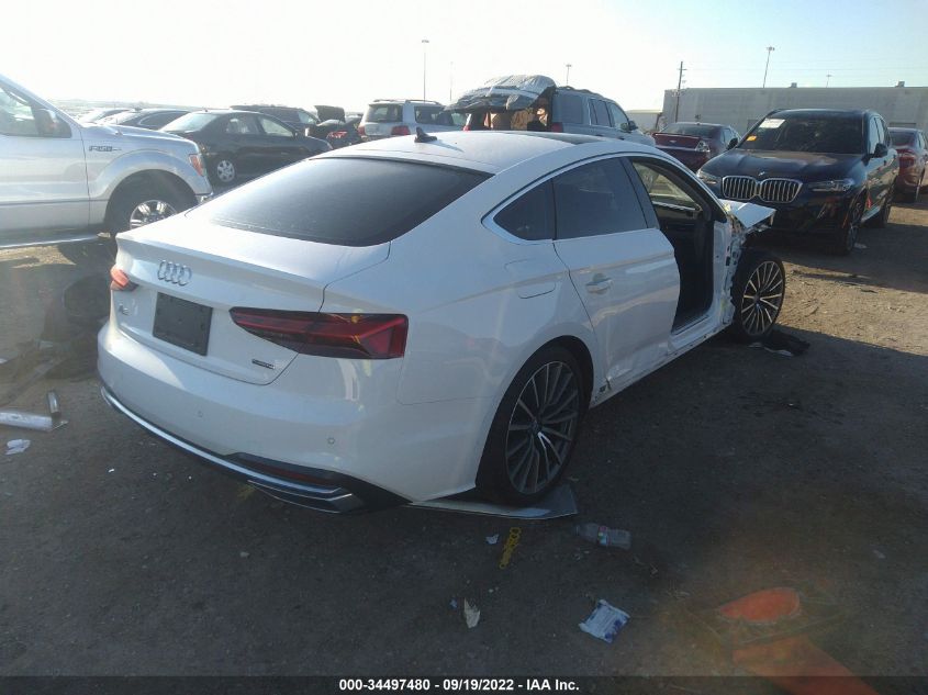 2021 AUDI A5 SPORTBACK PREMIUM PLUS VIN: WAUCBCF54MA003007