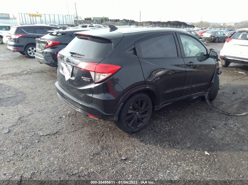 2022 HONDA HR-V SPORT VIN: 3CZRU6H17NM714797