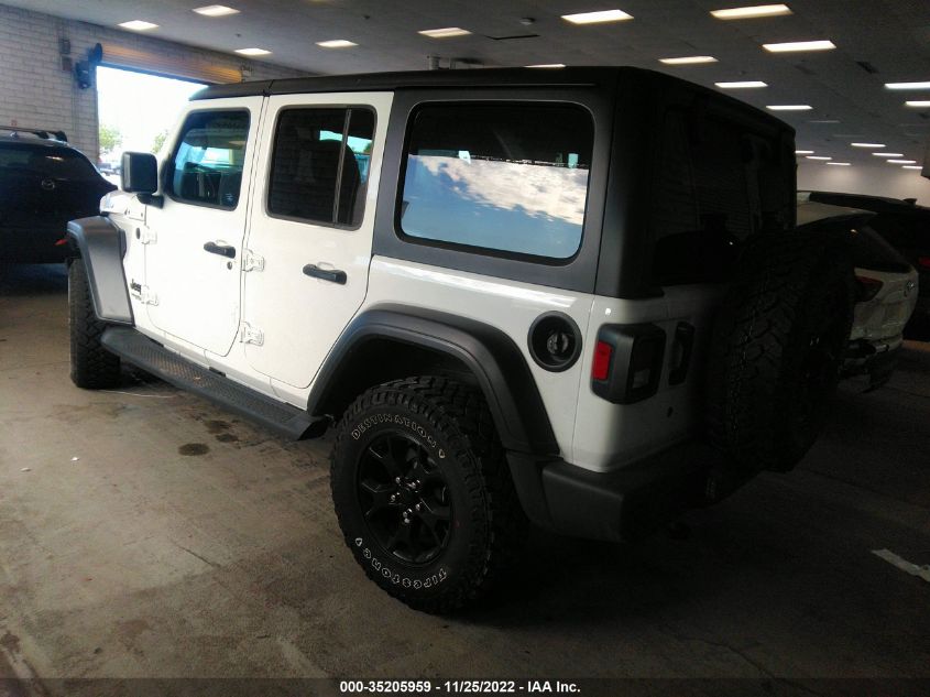 2020 JEEP WRANGLER UNLIMITED WILLYS VIN: 1C4HJXDG4LW253968