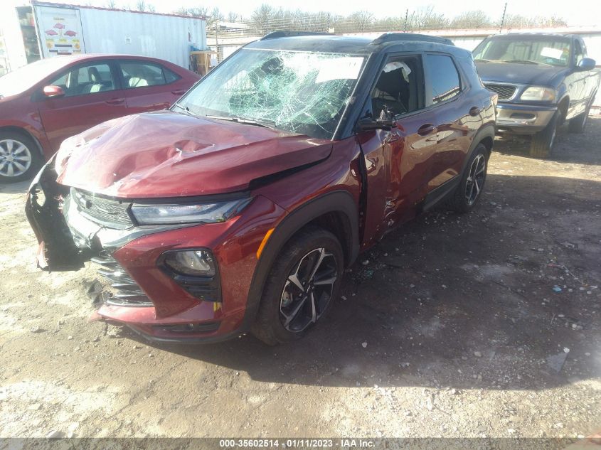 2022 CHEVROLET TRAILBLAZER RS VIN: KL79MTSL0NB118501