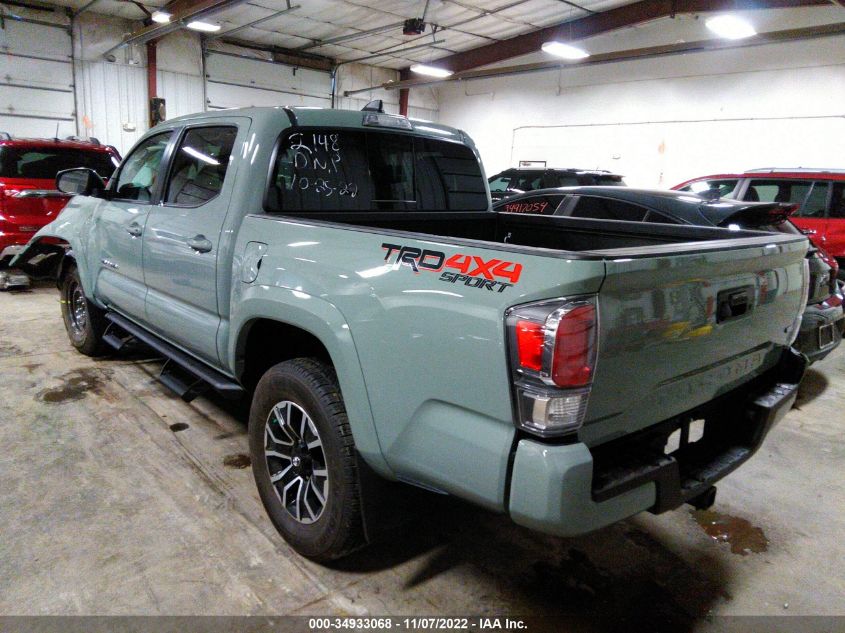 2022 TOYOTA TACOMA 4WD SR/SR5/TRD SPORT VIN: 3TYCZ5AN7NT082148