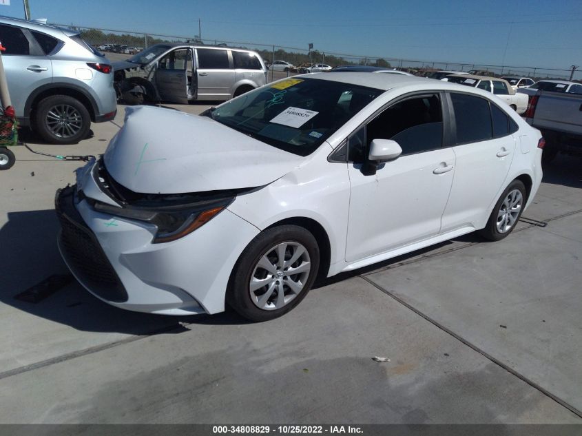 2021 TOYOTA COROLLA LE VIN: 5YFEPMAE6MP206180