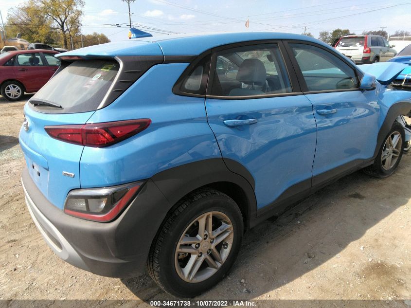 2022 HYUNDAI KONA SE VIN: KM8K2CAB0NU826685