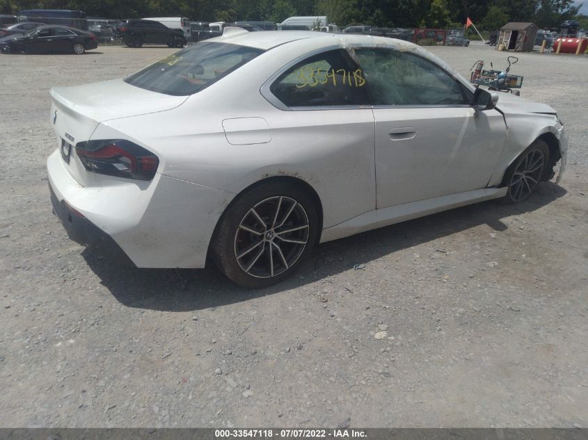 2022 BMW 2 SERIES 230I VIN: 3MW23CM08N8C41021