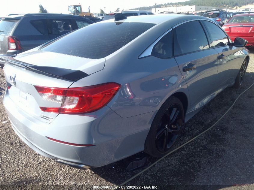 2021 HONDA ACCORD SEDAN SPORT SE VIN: 1HGCV1F43MA066493