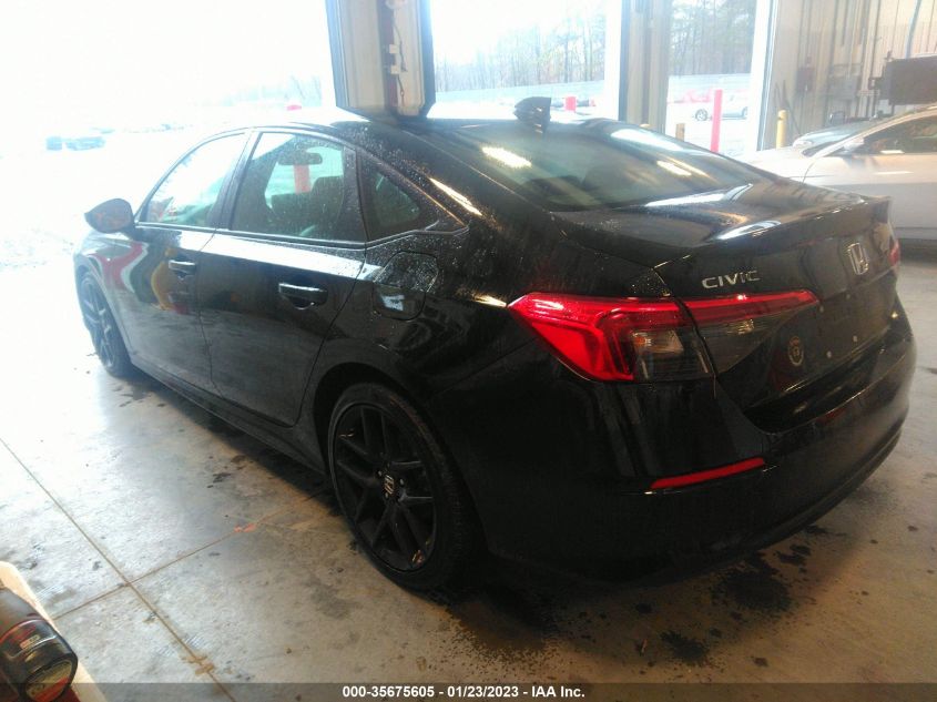2022 HONDA CIVIC SEDAN SPORT VIN: 2HGFE2F57NH542131