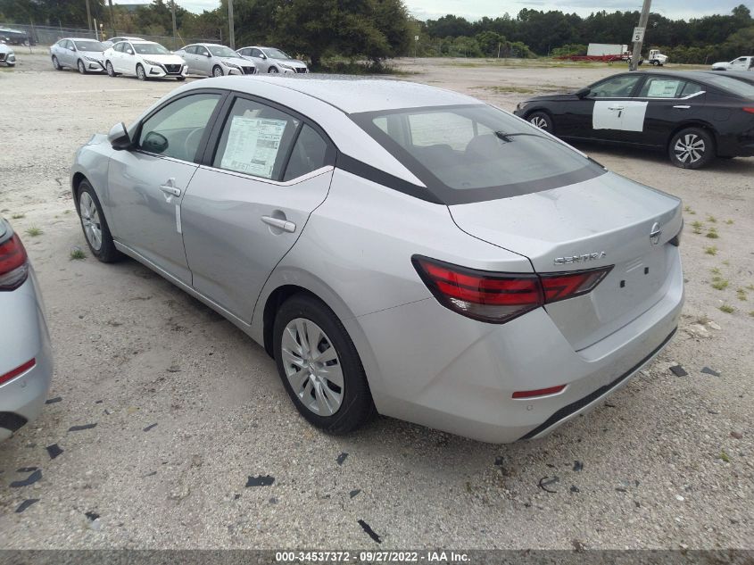 2022 NISSAN SENTRA S VIN: 3N1AB8BV5NY293092