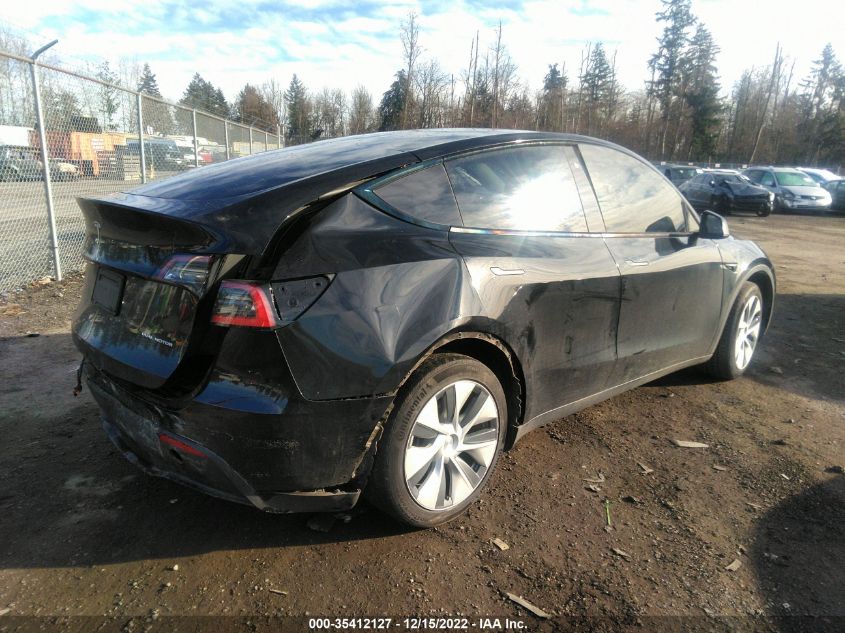 2021 TESLA MODEL Y LONG RANGE VIN: 5YJYGDEE9MF060232