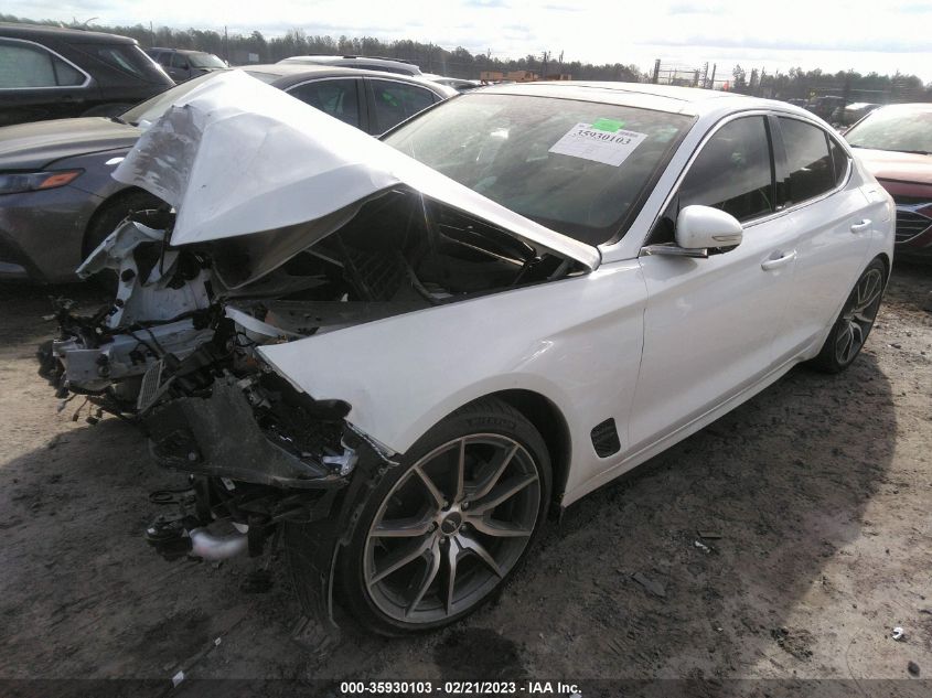 2022 GENESIS G70 2.0T VIN: KMTG34TA9NU089179