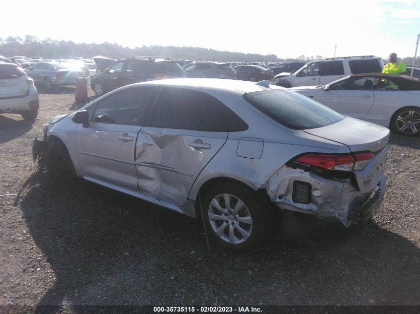 2022 TOYOTA COROLLA LE VIN: 5YFEPMAE5NP302951